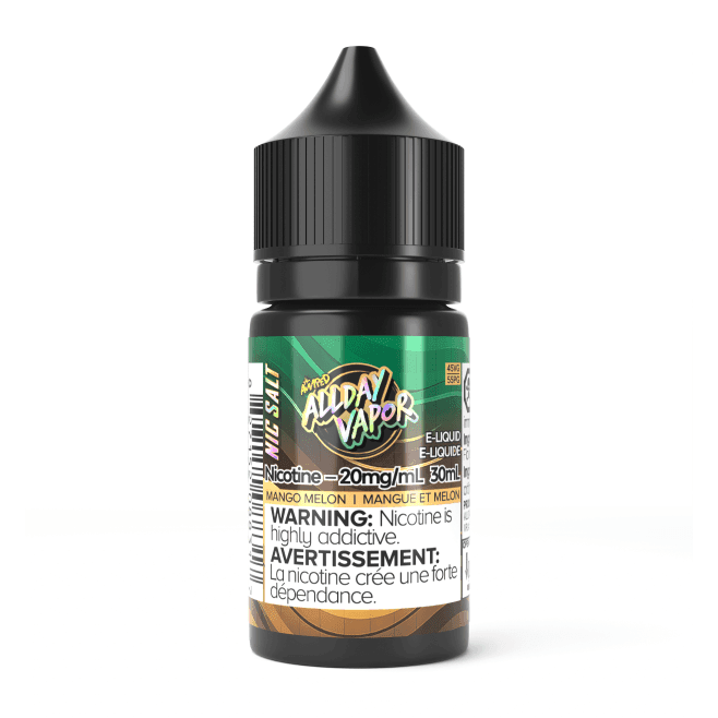 Allday Vapor AMPED Nic Salt Juice – Mango Melon