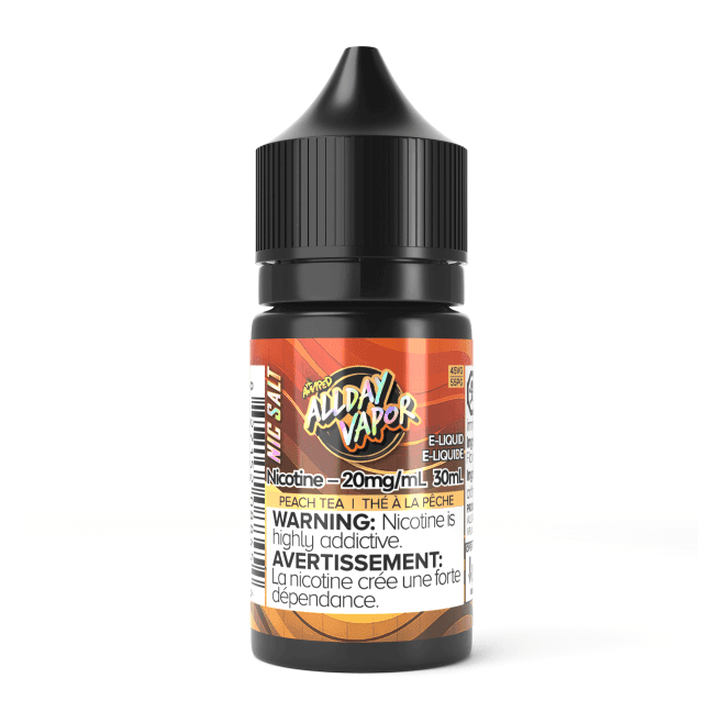 Allday Vapor AMPED Nic Salt Juice – Peach Tea