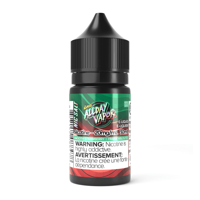 Allday Vapor AMPED Nic Salt Juice –Smooth Strawberry