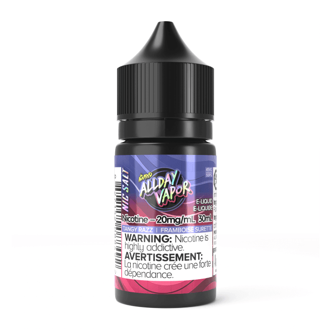 Allday Vapor AMPED Nic Salt Juice – Tangy Razz