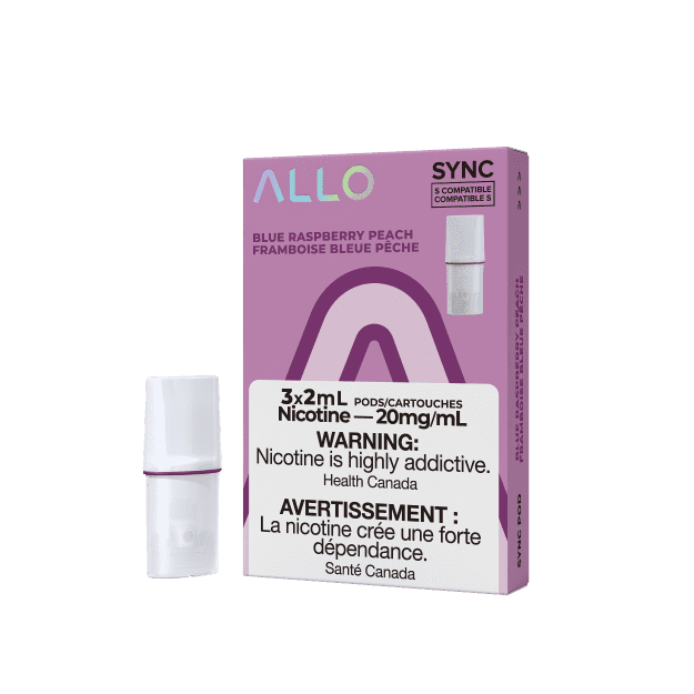 Allo-Sync-Pods-Blue-Raspberry-Peach-.png ALLO Sync Vape Pod Pack - Blue Raspberry Peach