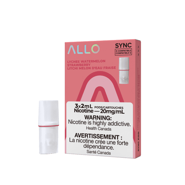 Allo-Sync-Pods-Lychee-Watermelon-Strawberry-.png ALLO Sync Vape Pod Pack - Lychee watermelon strawberry