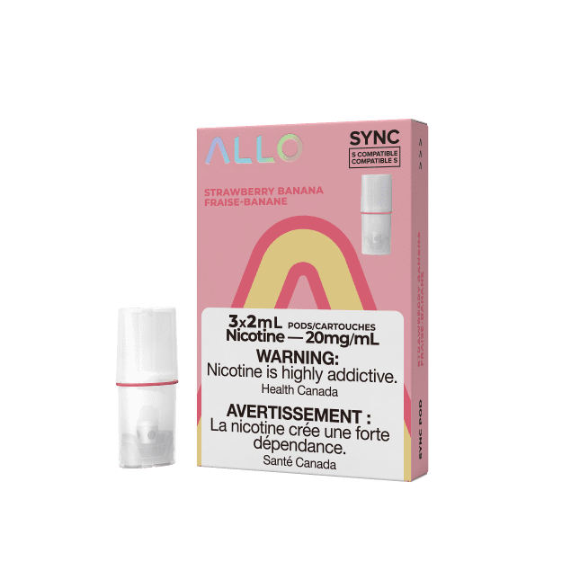 Allo-Sync-Pods-Strawberry-Banana.png ALLO Sync Vape Pod Pack - Strawberry Banana