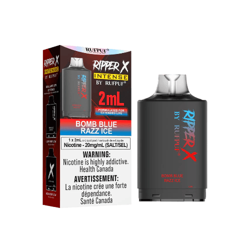 RUFPUF Ripper X Intense 50K Puffs Pods – Bomb Blue Razz Ice