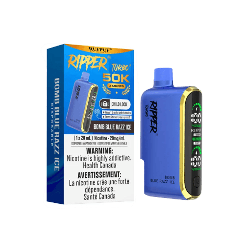 Bomb-Blue-razz-ICE-900x900-fotor-bg-remover-20250627201639.png Ripper Turbo 3 50K Puffs Disposable Vape – Bomb Blue razz Ice
