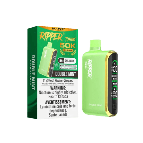 Ripper Turbo 3 50K Puffs Disposable Vape – Double Mint Ripper Turbo 3 50K Puffs Disposable Vape – Double Mint