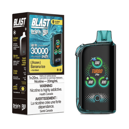 Drip'n X Fasta Blast 30K Disposable Vape – Banana Ice
