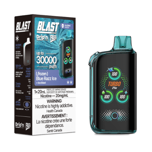 Drip'n X Fasta Blast 30K Disposable Vape – Blue Razz Ice