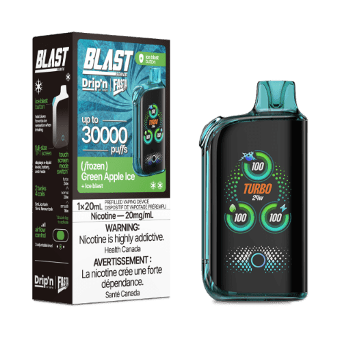 Drip'n X Fasta Blast 30K Disposable Vape – Green Apple Ice