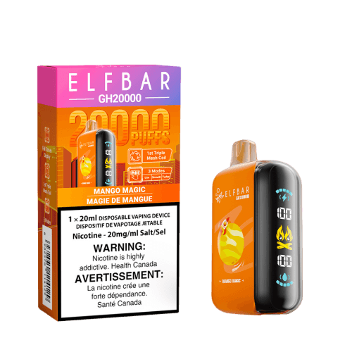 Elf-Bar-GH20k-mango-magic.png Elf Bar GH20K 20000 Puffs Disposable Vape – Mango magic