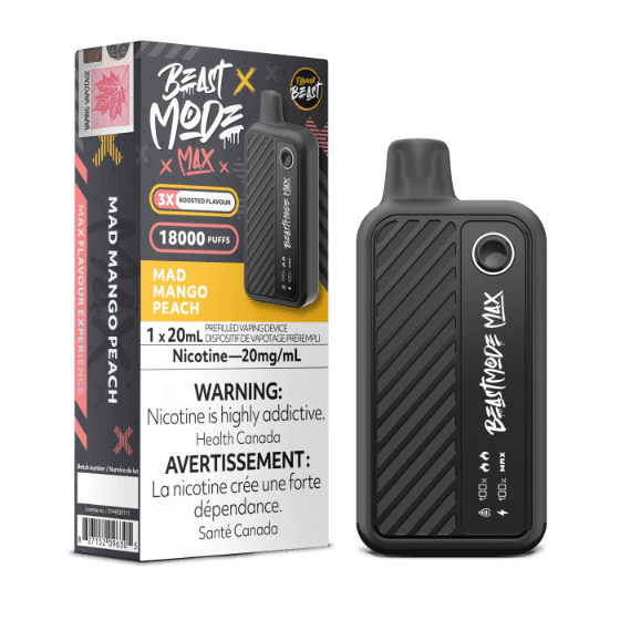 Flavour Beast Mode Max 18K 18000 Disposable Vape – Mad Mango Peach