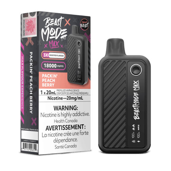 Flavour Beast Mode Max 18K 18000 Disposable Vape – Packin' Peach Berry