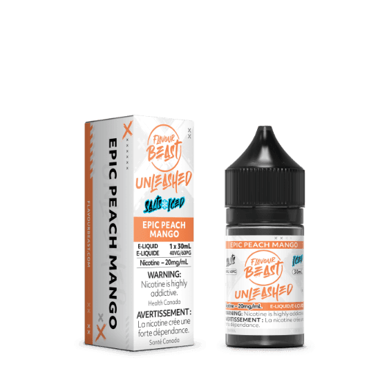 Flavour Beast Unleashed E-Liquid Nic Salt – Epic Peach Mango