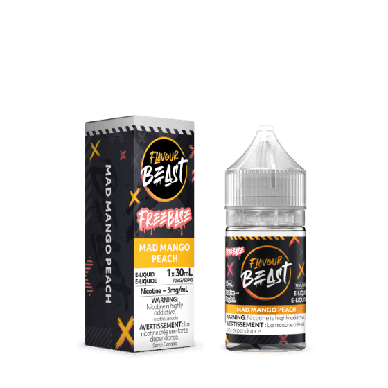 Flavour Beast Juice - (3mg/mL Nicotine) – Mad Mango Peach
