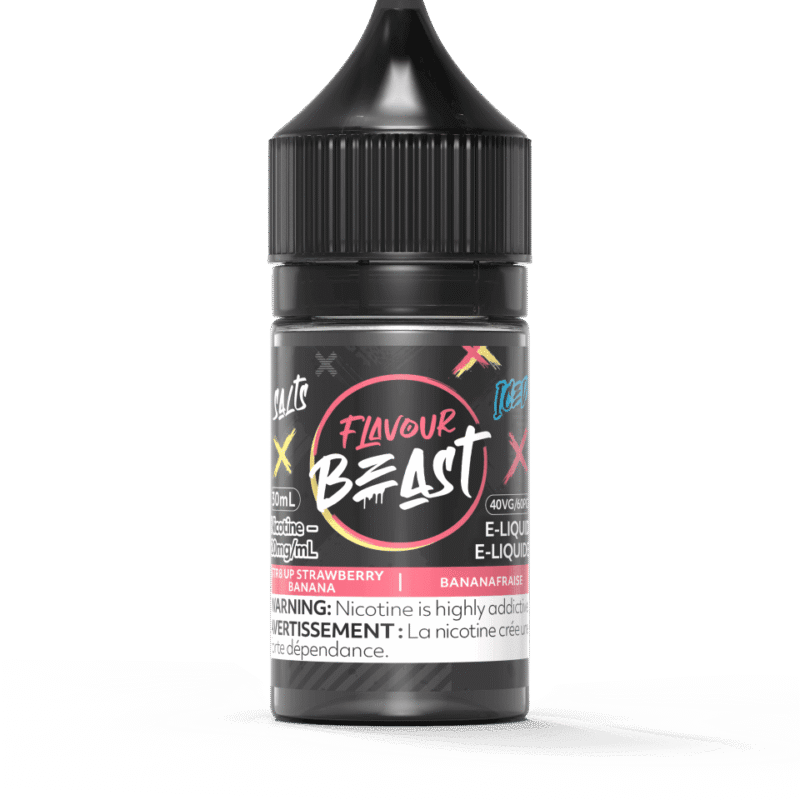 FlavourBeast_EL_20mg_ST8UPStrawberryBanana-min.png Flavour Beast Juice Nic Salt 10MG, ST8UP Strawberry Banana