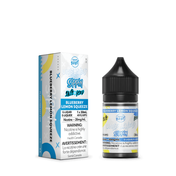 Flavour Beast Unleashed Nic Salt – Sippin Series – Blueberry Lemon Squeeze
