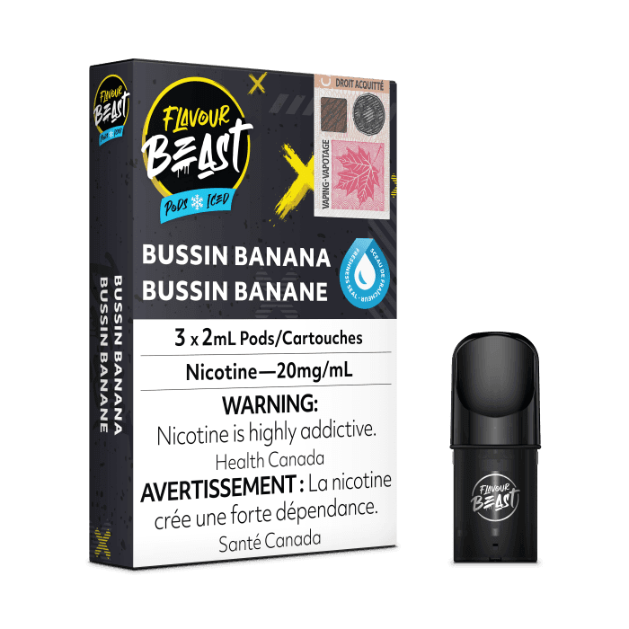 FlavourBeast_Pods_Bussin-Banana-.png Flavour Beast Pod - Bussin' Banana