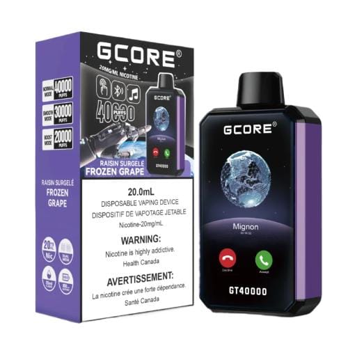Gcore GT 40K 40000 Puffs Disposable Vape – FROZEN GRAPE