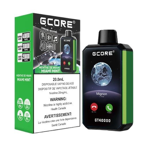 Gcore GT 40K 40000 Puffs Disposable Vape – MIAMI MINT
