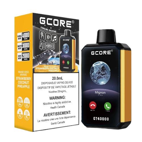 Gcore GT 40K 40000 Puffs Disposable Vape – STRAWBERRY COCONUT PINEAPPLE