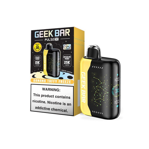 Geek Bar Pulse 25k Disposable Vape - Banana Taffy Freeze