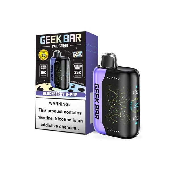 Geek Bar Pulse 25k Disposable Vape - Blackberry B-Pop