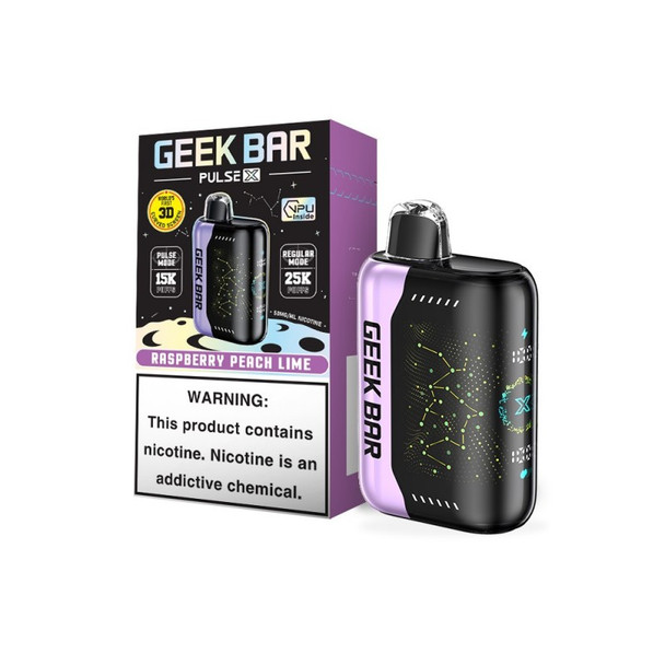 Geek Bar Pulse 25k Disposable Vape - Raspberry Peach Lime