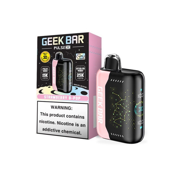 Geek Bar Pulse 25k Disposable Vape - Strawberry B-Pop