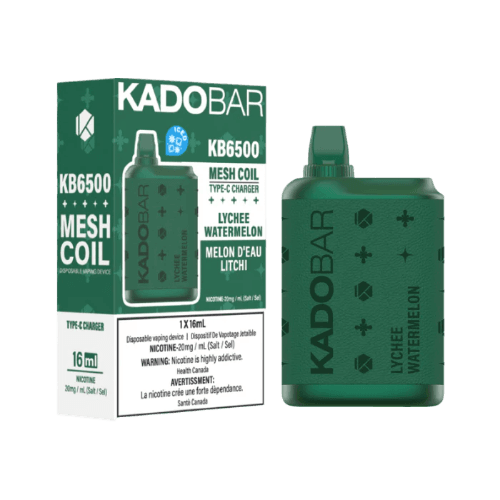 KadoBar6500DisposableVape-lychee-watermelon.png KADO BAR Intense 6500 Puffs Disposable Vape – Lychee watermelon
