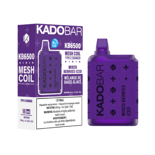 KadoBar6500DisposableVape-mixed-berries-iced.png KADO BAR Intense 6500 Puffs Disposable Vape – Mixed berries iced