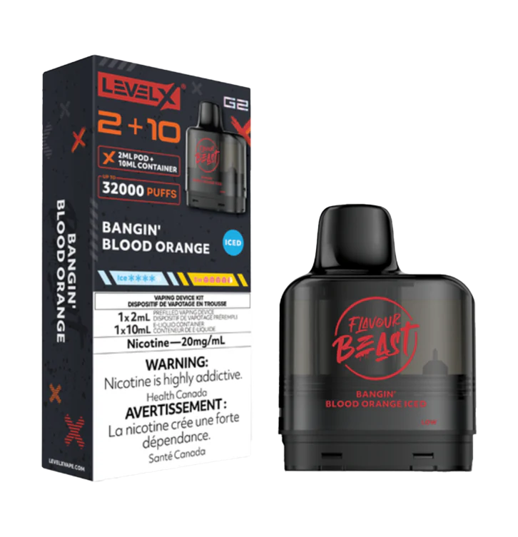 Level X G2 Pod Flavour Beast - Bangin Blood Orange Level X G2 Pod Flavour Beast - Bangin Blood Orange