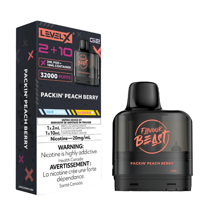 Level X G2 Pod Flavour Beast - Packin Peach Berry Level X G2 Pod Flavour Beast - Packin Peach Berry
