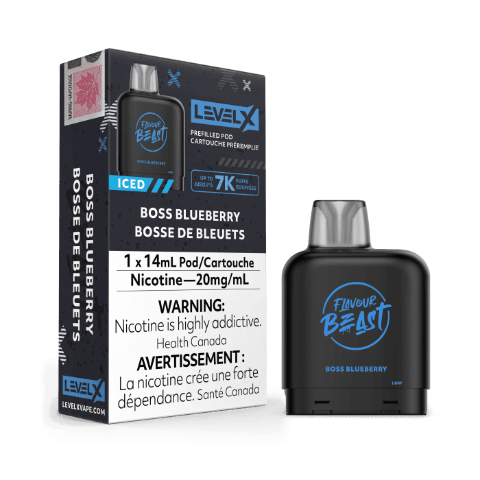 Flavour Beast Level X (7000 Puffs) Pods – Boss Blueberry