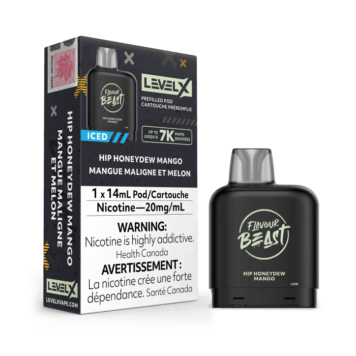 Flavour Beast Level X (7000 Puffs) Pods – Hip Honeydew Mango