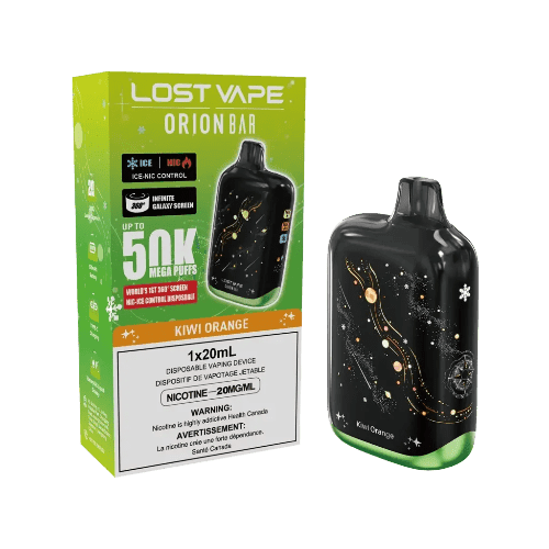 Lost Vape Orion Bar 50K Disposable Vape – kiwi orange