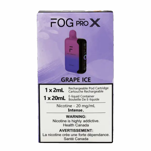 Fog Formulas Pro X 50K disposable vape $35.99 Vancouver -Grape Ice
