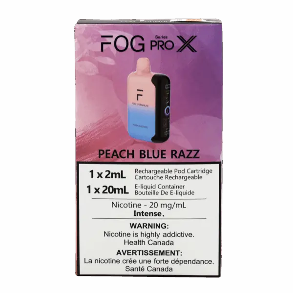 Fog Formulas Pro X 50K disposable vape $35.99 Vancouver - Peach Blue Razz