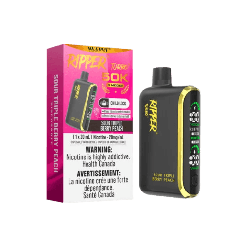 Ripper Turbo 3 50K Puffs Disposable Vape – Sour Triple Berry Peach Ripper Turbo 3 50K Puffs Disposable Vape – Sour Triple Berry Peach