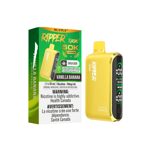 Ripper Turbo 3 50K Puffs Disposable Vape – Vanilla Banana Ripper Turbo 3 50K Puffs Disposable Vape – Vanilla Banana