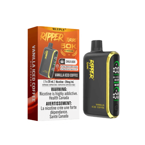 Ripper Turbo 3 50K Puffs Disposable Vape – Vanilla Iced Coffee Ripper Turbo 3 50K Puffs Disposable Vape – Vanilla Iced Coffee