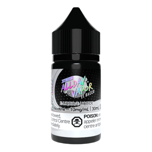 Allday Vapor Salt Nic Vape Juice 30ML – El Bacco, 20mg