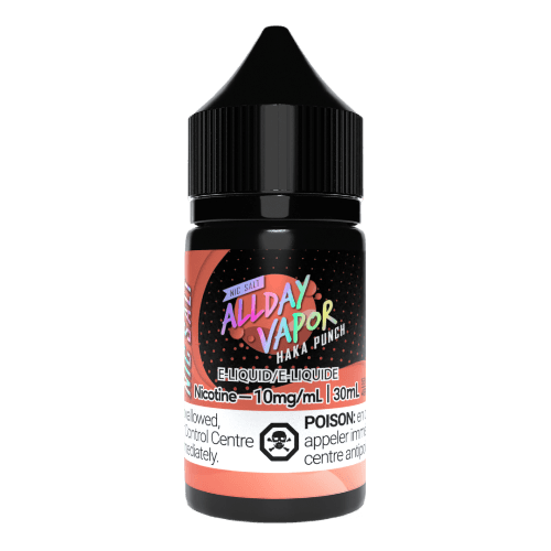 Allday Vapor Salt Nic Vape Juice 30ML – Haka Punch, 20mg