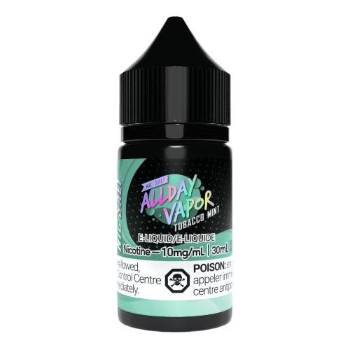 Allday Vapor Salt Nic Vape Juice 30ML – Tobacco-Mint , 20mg