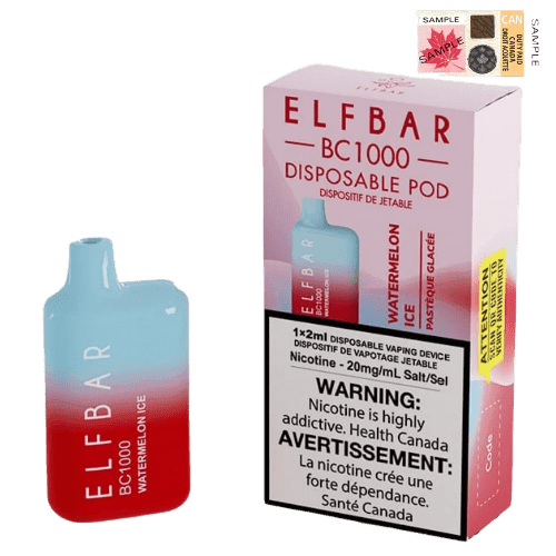 elf-bar-bc1000-watermelon-ice-min.png Elf Bar BC1000 Puffs Disposable Vape – Watermelon ice