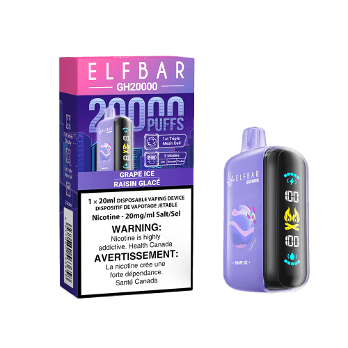Elf Bar GH20K 20000 Puffs Disposable Vape – Grape Ice