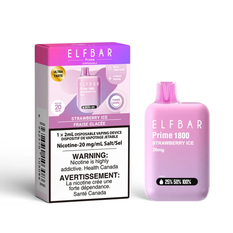 elf bar prime 1800 Strawberry Ice