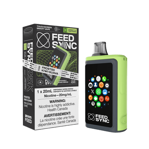 feed-sync-25k-frosted-kiwi-guava.png FEED SYNC 25k 25000 Puffs Disposable Vape – Frosted kiwi guava