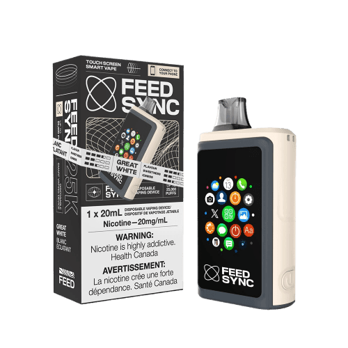 feed-sync-25k-great-white.png FEED SYNC 25k 25000 Puffs Disposable Vape – Great white