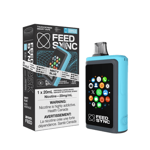 feed-sync-25k-minty-blue.png FEED SYNC 25k 25000 Puffs Disposable Vape – Arctic Blue Razz – Minty blue