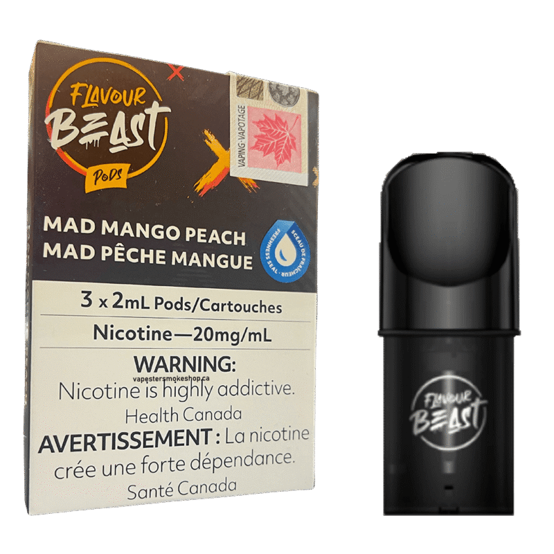 Flavour Beast Pod - Mad Mango Peach (3*2ML Pods)